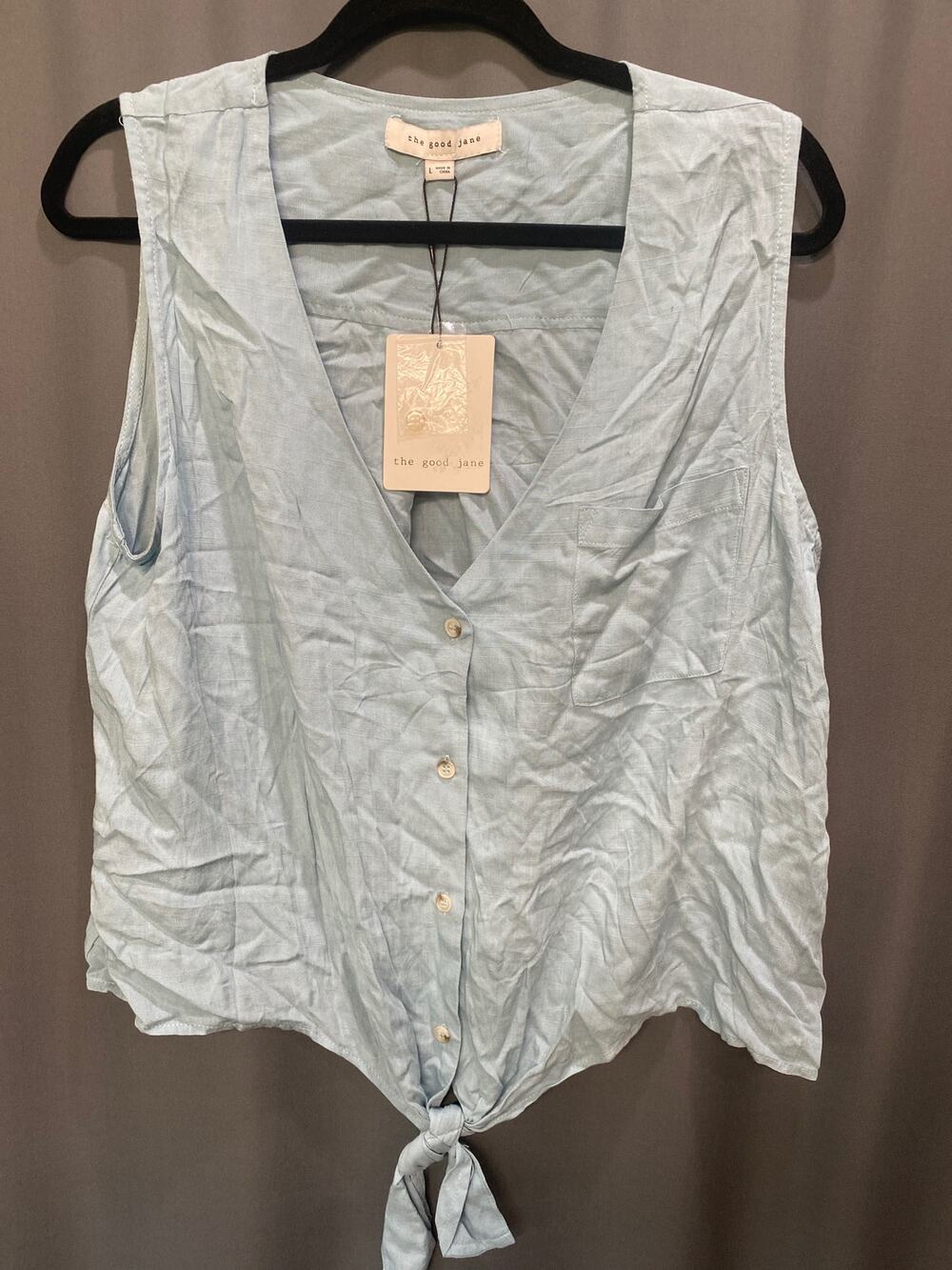 the good jane women’s top blue size L (b4)